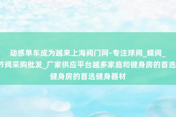 动感单车成为越来上海阀门网-专注球阀_蝶阀_闸阀_调节阀采购批发_厂家供应平台越多家庭和健身房的首选健身器材